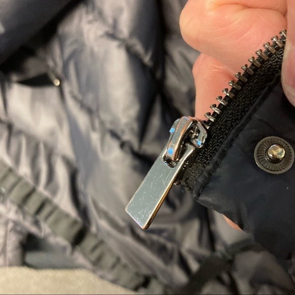 ZARA WOMAN Sz L Down Feather Puffer w/ Hem Drawstring & Pockets Jacket  Coat - Picture 8 of 9